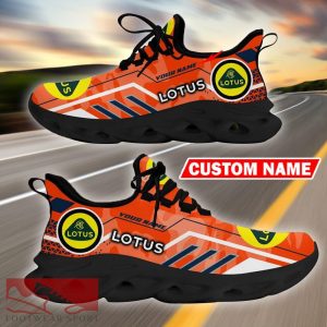 Custom Name Lotus Logo Camo Orange Max Soul Sneakers Racing Car And Motorcycle Chunky Sneakers - Lotus Logo Racing Car Tractor Farmer Max Soul Shoes Personalized Photo 9