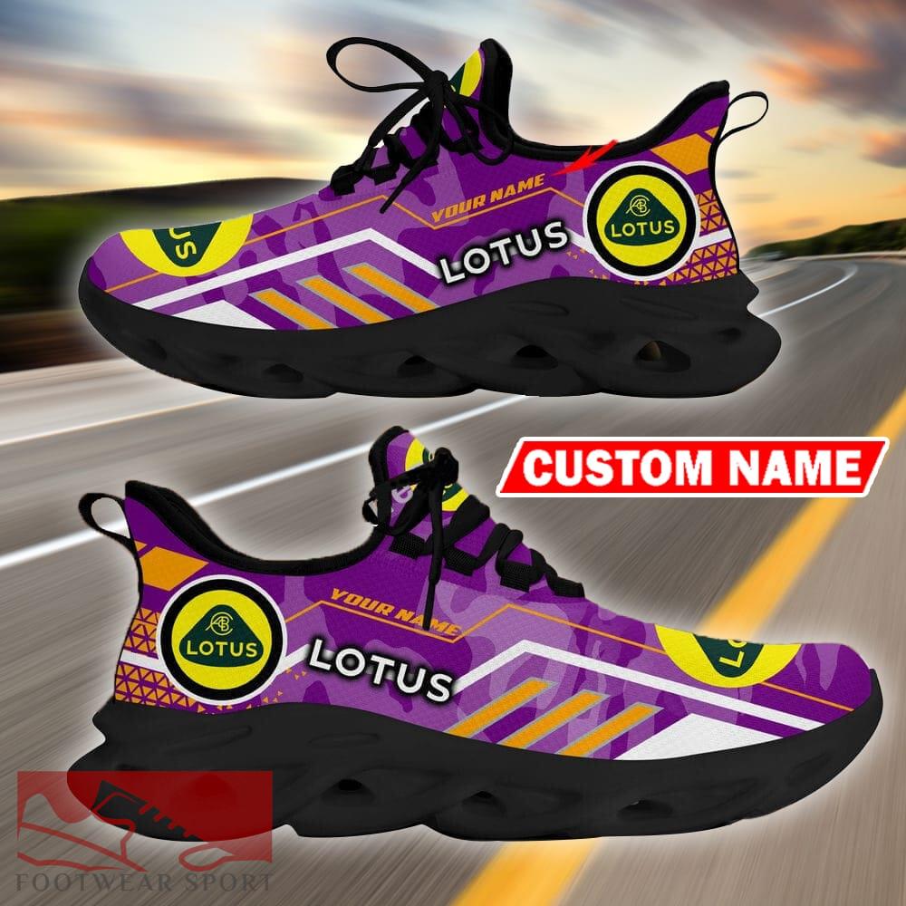 Custom Name Lotus Logo Camo Purple Max Soul Sneakers Racing Car And Motorcycle Chunky Sneakers - Lotus Logo Racing Car Tractor Farmer Max Soul Shoes Personalized Photo 6
