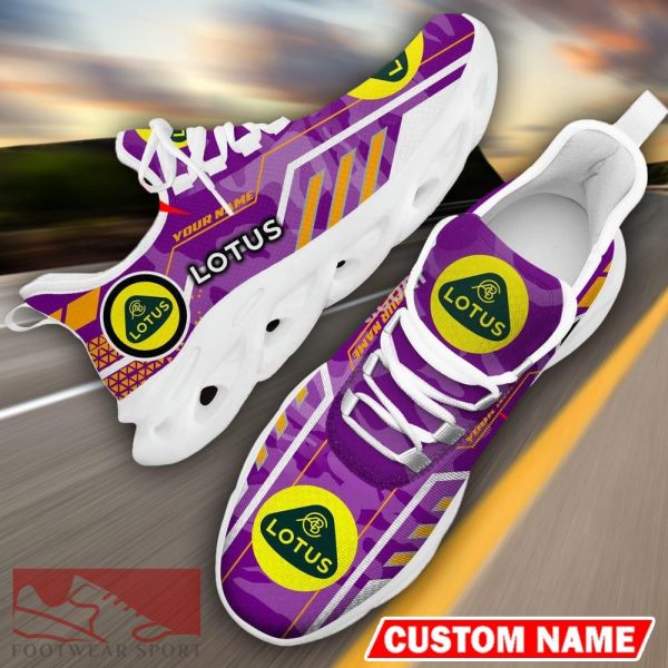 Custom Name Lotus Logo Camo Purple Max Soul Sneakers Racing Car And Motorcycle Chunky Sneakers - Lotus Logo Racing Car Tractor Farmer Max Soul Shoes Personalized Photo 16