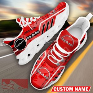 Custom Name Man Logo Camo Red Max Soul Sneakers Racing Car And Motorcycle Chunky Sneakers - Man Logo Racing Car Tractor Farmer Max Soul Shoes Personalized Photo 14