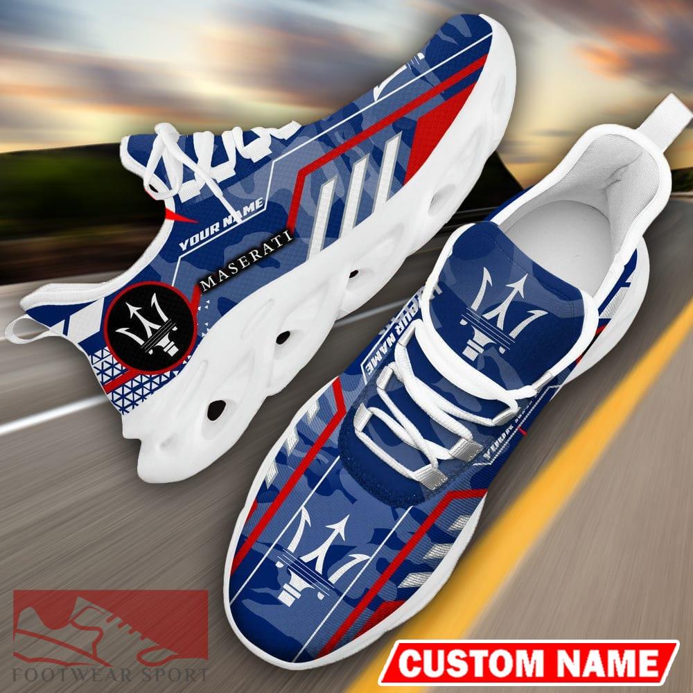 Custom Name Maserati Logo Camo Blue Max Soul Sneakers Racing Car And Motorcycle Chunky Sneakers - Maserati Logo Racing Car Tractor Farmer Max Soul Shoes Personalized Photo 18