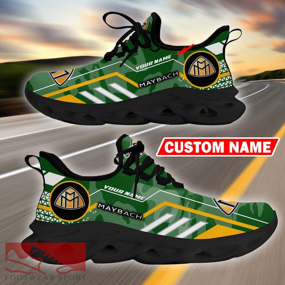 Custom Name Maybach Logo Camo Green Max Soul Sneakers Racing Car And Motorcycle Chunky Sneakers - Maybach Logo Racing Car Tractor Farmer Max Soul Shoes Personalized Photo 7