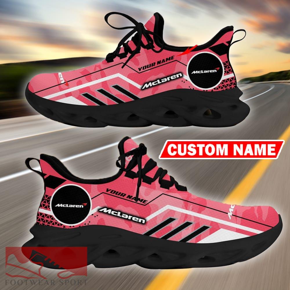 Custom Name McLaren Logo Camo Pink Max Soul Sneakers Racing Car And Motorcycle Chunky Sneakers - McLaren Logo Racing Car Tractor Farmer Max Soul Shoes Personalized Photo 5