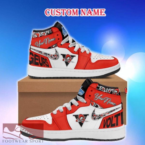 Drummondville Voltigeurs Air Jordan HighTop Shoes Ideas Custom Name Gift Fans Hightop Sneakers - Drummondville Voltigeurs Air Jordan HighTop Shoes Ideas Custom Name Gift Fans Hightop Sneakers