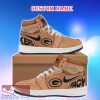 Green Bay Packers Brown Air Jordan HighTop Shoes Ideas Custom Name Gift Fans Hightop Sneakers - Green Bay Packers Brown Air Jordan HighTop Shoes Ideas Custom Name Gift Fans Hightop Sneakers