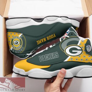 Green Bay Packers Custom Name Air Jordan 13 Sports Shoes For Fans Gift Men And Women - Green Bay Packers Custom Name Air Jordan 13 Sports Shoes_2