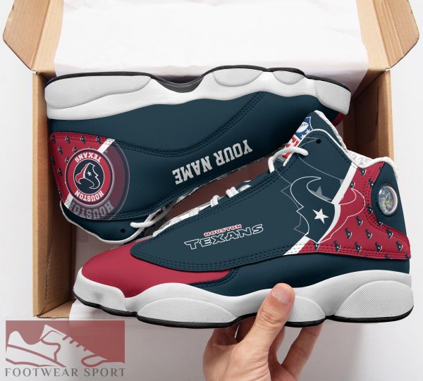 Houston Texans Custom Name Air Jordan 13 Sports Shoes For Fans Gift Men And Women - Houston Texans Custom Name Air Jordan 13 Sports Shoes_2