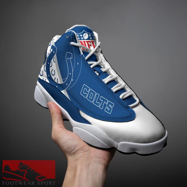 Indianapolis Colts Custom Name Air Jordan 13 Sports Shoes For Fans Gift Men And Women - Indianapolis Colts Custom Name Air Jordan 13 Sports Shoes_3