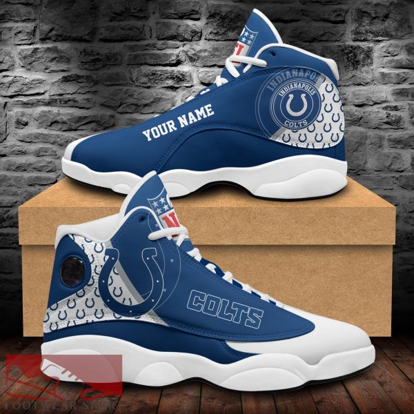 Indianapolis Colts Custom Name Air Jordan 13 Sports Shoes For Fans Gift Men And Women - Indianapolis Colts Custom Name Air Jordan 13 Sports Shoes_1