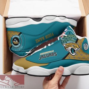 Jacksonville Jaguars Custom Name Air Jordan 13 Sports Shoes For Fans Gift Men And Women - Jacksonville Jaguars Custom Name Air Jordan 13 Sports Shoes_2