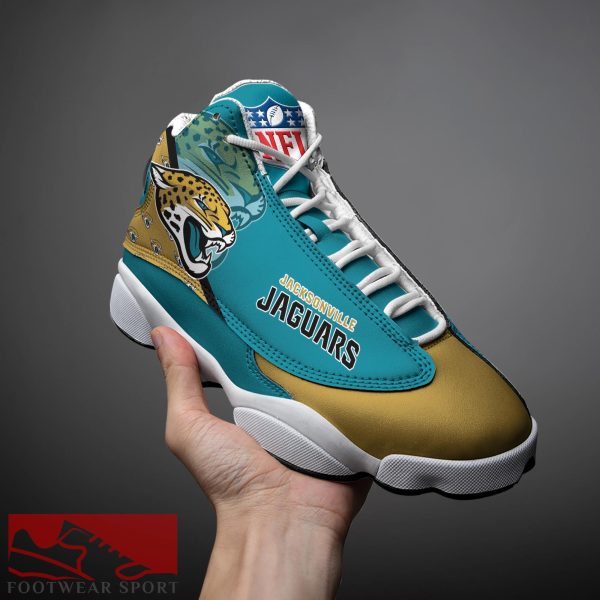 Jacksonville Jaguars Custom Name Air Jordan 13 Sports Shoes For Fans Gift Men And Women - Jacksonville Jaguars Custom Name Air Jordan 13 Sports Shoes_3