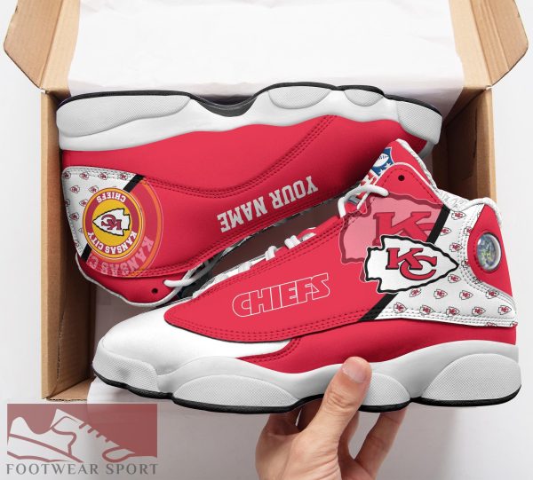 Kansas City Chiefs Custom Name Air Jordan 13 Sports Shoes For Fans Gift Men And Women - Kansas City Chiefs Custom Name Air Jordan 13 Sports Shoes_2