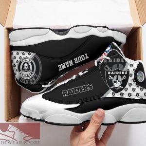 Las Vegas Raiders Custom Name Air Jordan 13 Sports Shoes For Fans Gift Men And Women - Las Vegas Raiders Custom Name Air Jordan 13 Sports Shoes_2