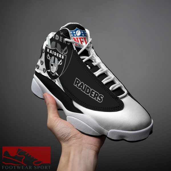 Las Vegas Raiders Custom Name Air Jordan 13 Sports Shoes For Fans Gift Men And Women - Las Vegas Raiders Custom Name Air Jordan 13 Sports Shoes_3