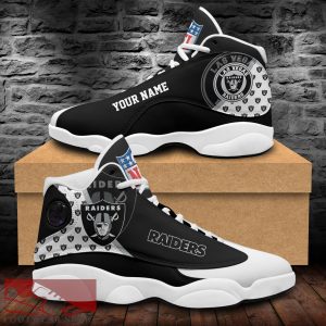 Las Vegas Raiders Custom Name Air Jordan 13 Sports Shoes For Fans Gift Men And Women - Las Vegas Raiders Custom Name Air Jordan 13 Sports Shoes_1