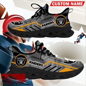Las Vegas Raiders NFL Logo Chunky Sneakers Camo Grey Max Soul Shoes Personalized - Las Vegas Raiders NFL Logo Chunky Sneakers Camo Max Soul Shoes Personalized Photo 4