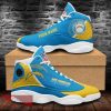 Los Angeles Chargers Custom Name Air Jordan 13 Sports Shoes For Fans Gift Men And Women - Los Angeles Chargers Custom Name Air Jordan 13 Sports Shoes_1