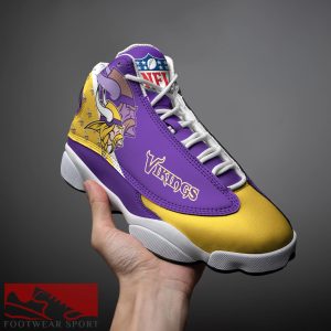 Minnesota Vikings Custom Name Air Jordan 13 Sports Shoes For Fans Gift Men And Women - Minnesota Vikings Custom Name Air Jordan 13 Sports Shoes_3