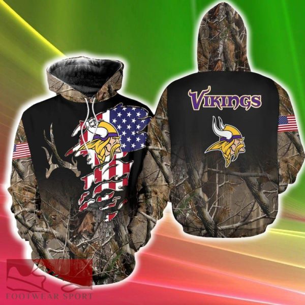 Minnesota Vikings Special Camo Realtree Hunting Snowboard 3D Hoodie New Gift Fans Full Over Print For Men And Women - Minnesota Vikings Special Camo Realtree Hunting Snowboard 3D Hoodie New Gift Fans Full Over Print For Men And Women