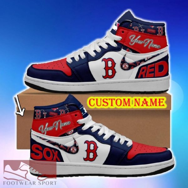 MLB Boston Red Sox Air Jordan HighTop Shoes Ideas Custom Name Gift Fans Hightop Sneakers - MLB Boston Red Sox Air Jordan HighTop Shoes Ideas Custom Name Gift Fans Hightop Sneakers