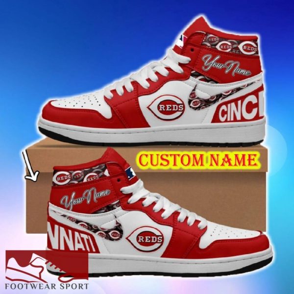 MLB Cincinnati Reds Air Jordan HighTop Shoes Ideas Custom Name Gift Fans Hightop Sneakers - MLB Cincinnati Reds Air Jordan HighTop Shoes Ideas Custom Name Gift Fans Hightop Sneakers