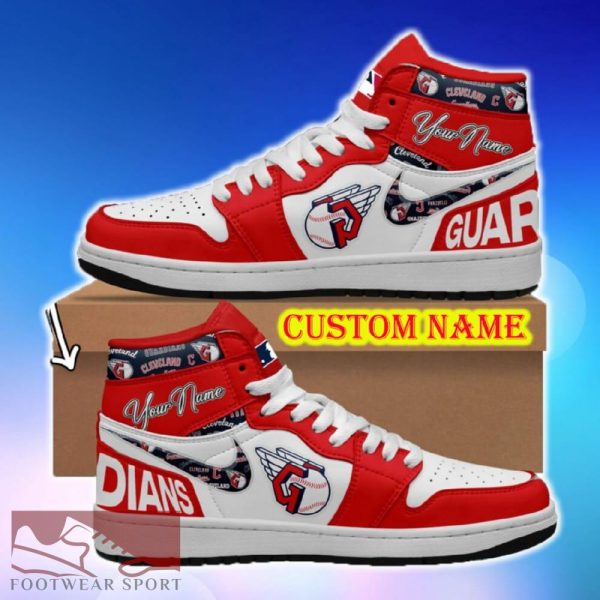 MLB Cleveland Guardians Air Jordan HighTop Shoes Ideas Custom Name Gift Fans Hightop Sneakers - MLB Cleveland Guardians Air Jordan HighTop Shoes Ideas Custom Name Gift Fans Hightop Sneakers