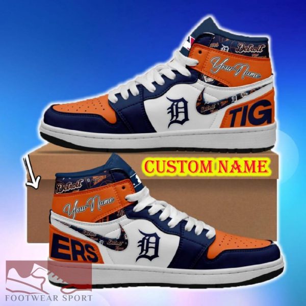 MLB Detroit Tigers Air Jordan HighTop Shoes Ideas Custom Name Gift Fans Hightop Sneakers - MLB Detroit Tigers Air Jordan HighTop Shoes Ideas Custom Name Gift Fans Hightop Sneakers