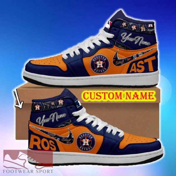 MLB Houston Astros Air Jordan HighTop Shoes Ideas Custom Name Gift Fans Hightop Sneakers - MLB Houston Astros Air Jordan HighTop Shoes Ideas Custom Name Gift Fans Hightop Sneakers