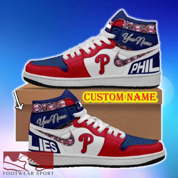 MLB Philadelphia Phillies Air Jordan HighTop Shoes Ideas Custom Name Gift Fans Hightop Sneakers - MLB Philadelphia Phillies Air Jordan HighTop Shoes Ideas Custom Name Gift Fans Hightop Sneakers