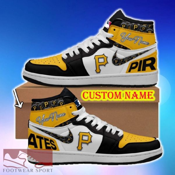 MLB Pittsburgh Pirates Air Jordan HighTop Shoes Ideas Custom Name Gift Fans Hightop Sneakers - MLB Pittsburgh Pirates Air Jordan HighTop Shoes Ideas Custom Name Gift Fans Hightop Sneakers