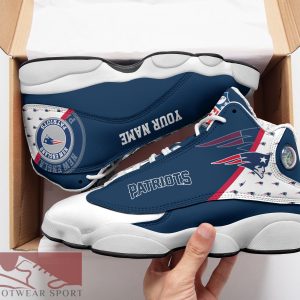 New England Patriots Custom Name Air Jordan 13 Sports Shoes For Fans Gift Men And Women - New England Patriots Custom Name Air Jordan 13 Sports Shoes_2