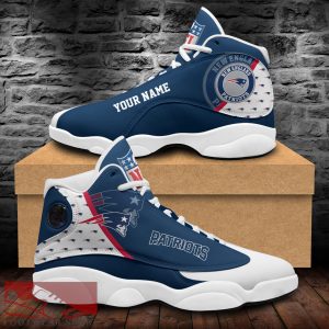 New England Patriots Custom Name Air Jordan 13 Sports Shoes For Fans Gift Men And Women - New England Patriots Custom Name Air Jordan 13 Sports Shoes_1