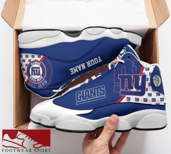 New York Giants Custom Name Air Jordan 13 Sports Shoes For Fans Gift Men And Women - New York Giants Custom Name Air Jordan 13 Sports Shoes_2