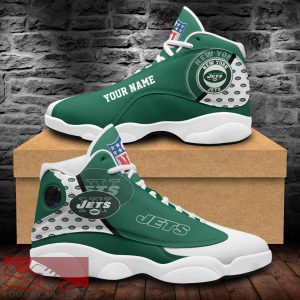 New York Jets Custom Name Air Jordan 13 Sports Shoes For Fans Gift Men And Women - New York Jets Custom Name Air Jordan 13 Sports Shoes_1