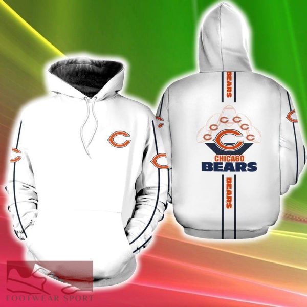 NFL Chicago Bears Wardrobe 3D Hoodie New Gift Fans Full Over Print For Men And Women - NFL Chicago Bears Wardrobe 3D Hoodie New Gift Fans Full Over Print For Men And Women