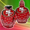 NFL San Francisco 49ers Bandana Party 3D Hoodie New Gift Fans Full Over Print For Men And Women - NFL San Francisco 49ers Bandana Party 3D Hoodie New Gift Fans Full Over Print For Men And Women