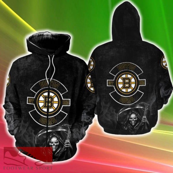 NHL Boston Bruins Specialized For Rock Night Toboggan 3D Hoodie New Gift Fans Full Over Print For Men And Women - NHL Boston Bruins Specialized For Rock Night Toboggan 3D Hoodie New Gift Fans Full Over Print For Men And Women