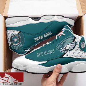 Philadelphia Eagles Custom Name Air Jordan 13 Sports Shoes For Fans Gift Men And Women - Philadelphia Eagles Custom Name Air Jordan 13 Sports Shoes_2