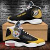 Pittsburgh Steelers Custom Name Air Jordan 13 Sports Shoes For Fans Gift Men And Women - Pittsburgh Steelers Custom Name Air Jordan 13 Sports Shoes_1