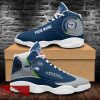 Seattle Seahawks Custom Name Air Jordan 13 Sports Shoes For Fans Gift Men And Women - Seattle Seahawks Custom Name Air Jordan 13 Sports Shoes_1