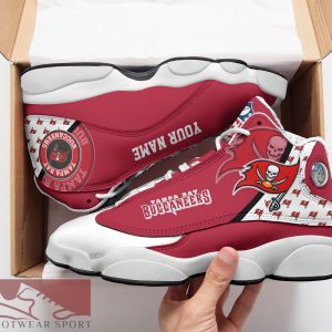 Tampa Bay Buccaneers Custom Name Air Jordan 13 Sports Shoes For Fans Gift Men And Women - Tampa Bay Buccaneers Custom Name Air Jordan 13 Sports Shoes_2