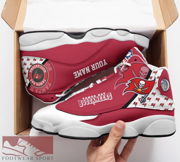 Tampa Bay Buccaneers Custom Name Air Jordan 13 Sports Shoes For Fans Gift Men And Women - Tampa Bay Buccaneers Custom Name Air Jordan 13 Sports Shoes_2