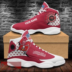 Tampa Bay Buccaneers Custom Name Air Jordan 13 Sports Shoes For Fans Gift Men And Women - Tampa Bay Buccaneers Custom Name Air Jordan 13 Sports Shoes_1