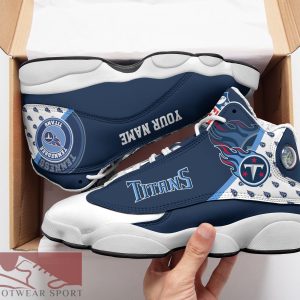 Tennessee Titans Custom Name Air Jordan 13 Sports Shoes For Fans Gift Men And Women - Tennessee Titans Custom Name Air Jordan 13 Sports Shoes_2