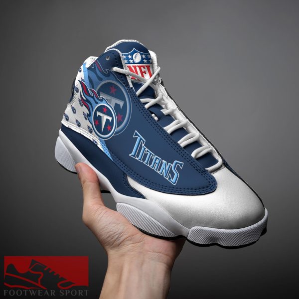 Tennessee Titans Custom Name Air Jordan 13 Sports Shoes For Fans Gift Men And Women - Tennessee Titans Custom Name Air Jordan 13 Sports Shoes_3