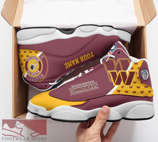 Washington Commanders Custom Name Air Jordan 13 Sports Shoes For Fans Gift Men And Women - Washington Commanders Custom Name Air Jordan 13 Sports Shoes_2