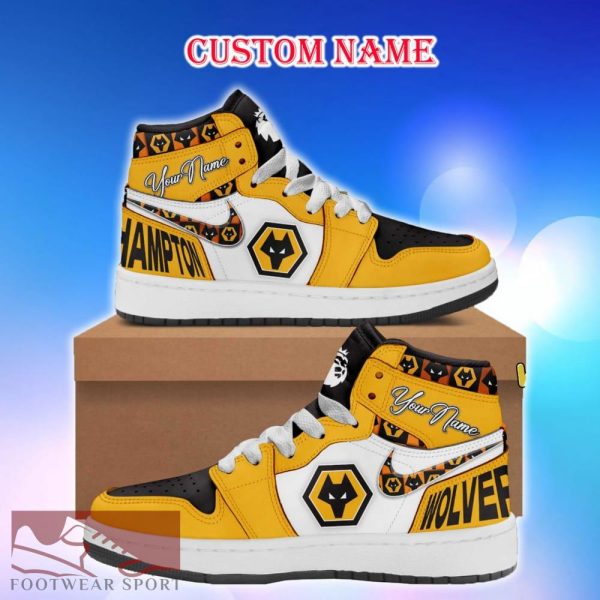 Wolverhampton Wanderers Air Jordan HighTop Shoes Ideas Custom Name Gift Fans Hightop Sneakers - Wolverhampton Wanderers Air Jordan HighTop Shoes Ideas Custom Name Gift Fans Hightop Sneakers