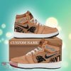 Custom Name Carolina Panthers Brown Air Jordan HighTop Shoes New Gift For Men And Women - Custom Name Carolina Panthers Brown Air Jordan HighTop Shoes New Gift For Men And Women