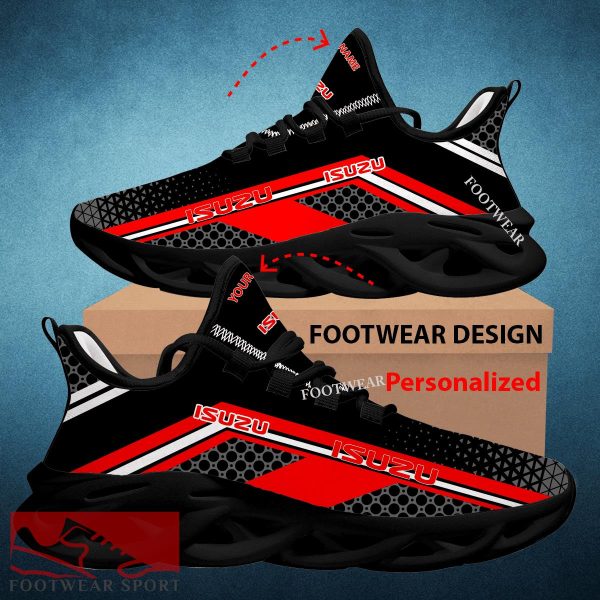 Car Racing Isuzu Logo New Design Max Soul Shoes Custom Name For Men Women Running Sneaker Pop Fans - Car Racing Isuzu Logo New Design Chunky Shoes Custom Name Photo 2