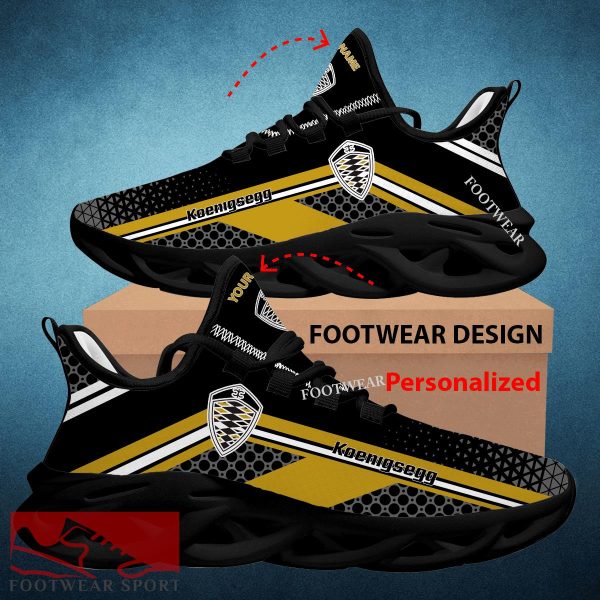 Car Racing Koenigsegg Logo New Design Max Soul Shoes Custom Name For Men Women Sport Sneaker Impression Fans - Car Racing Koenigsegg Logo New Design Chunky Shoes Custom Name Photo 2